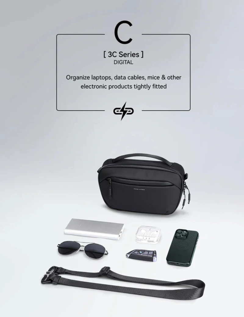 Digital Single Shoulder Bag Mark Ryden Qest Black