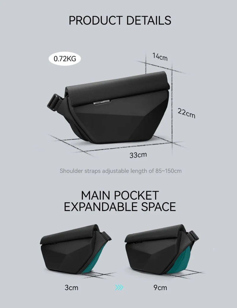 Single shoulder bag Mark Ryden BlackRock MR2339