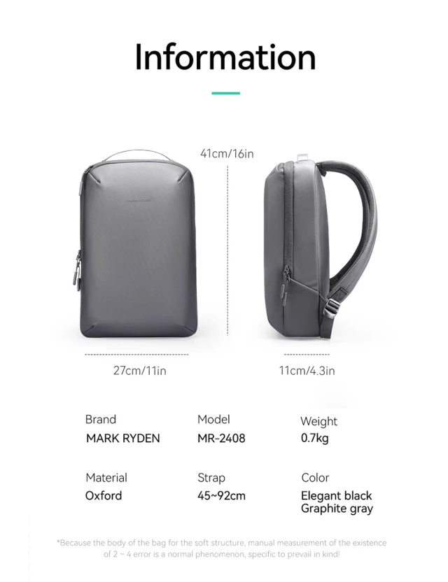 Backpack Mark Ryden Tovex Grey