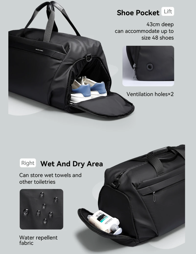 Travel Sports Bag Mark Ryden Stayfit Black