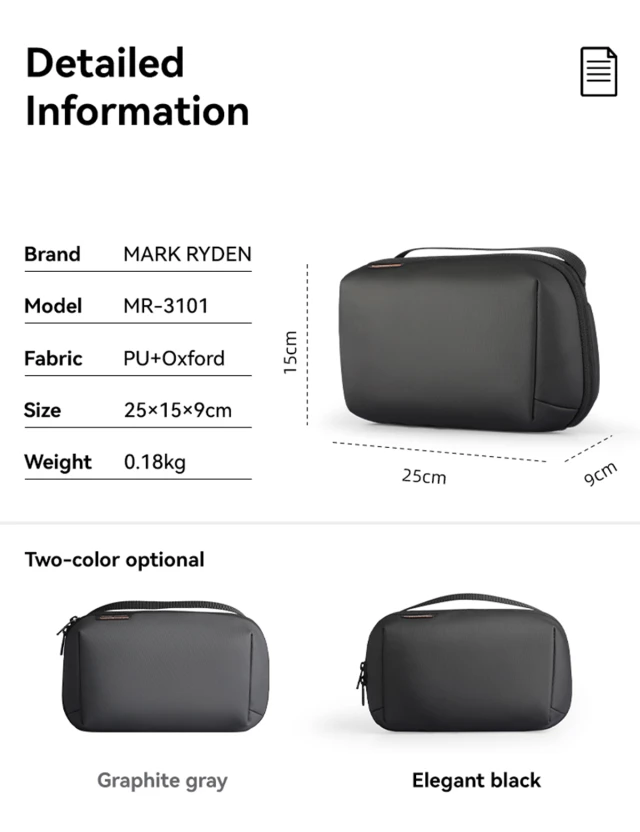 Toiletry Bag Mark Ryden Maro Grey