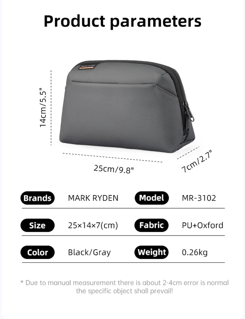 Toiletry Bag Kivo MR3102 Black