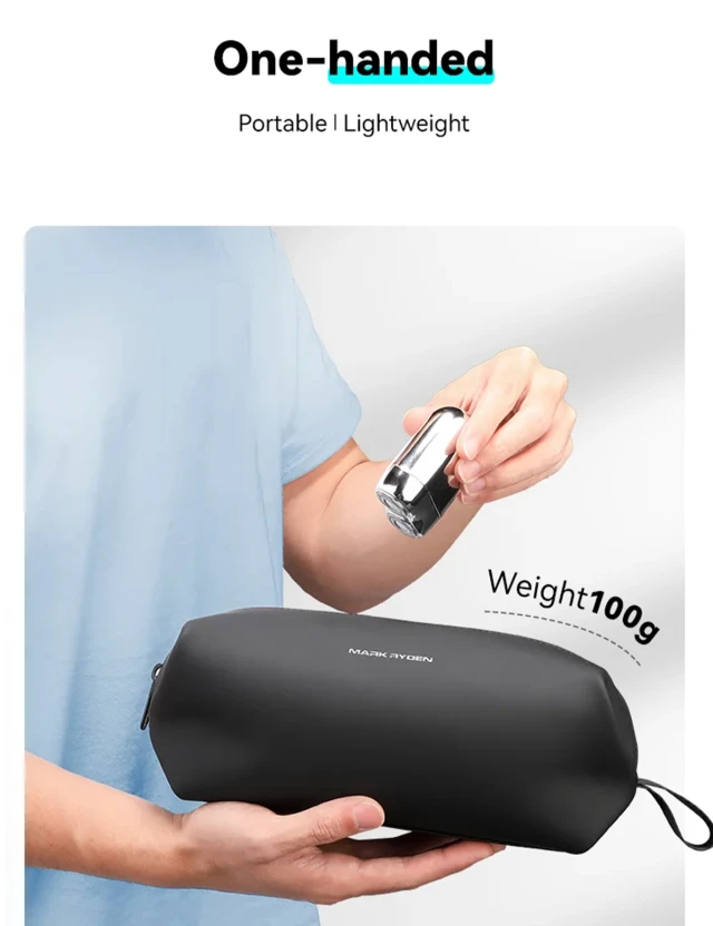 Mark Ryden Dexo MR35 — one-handed carry, weight 100g