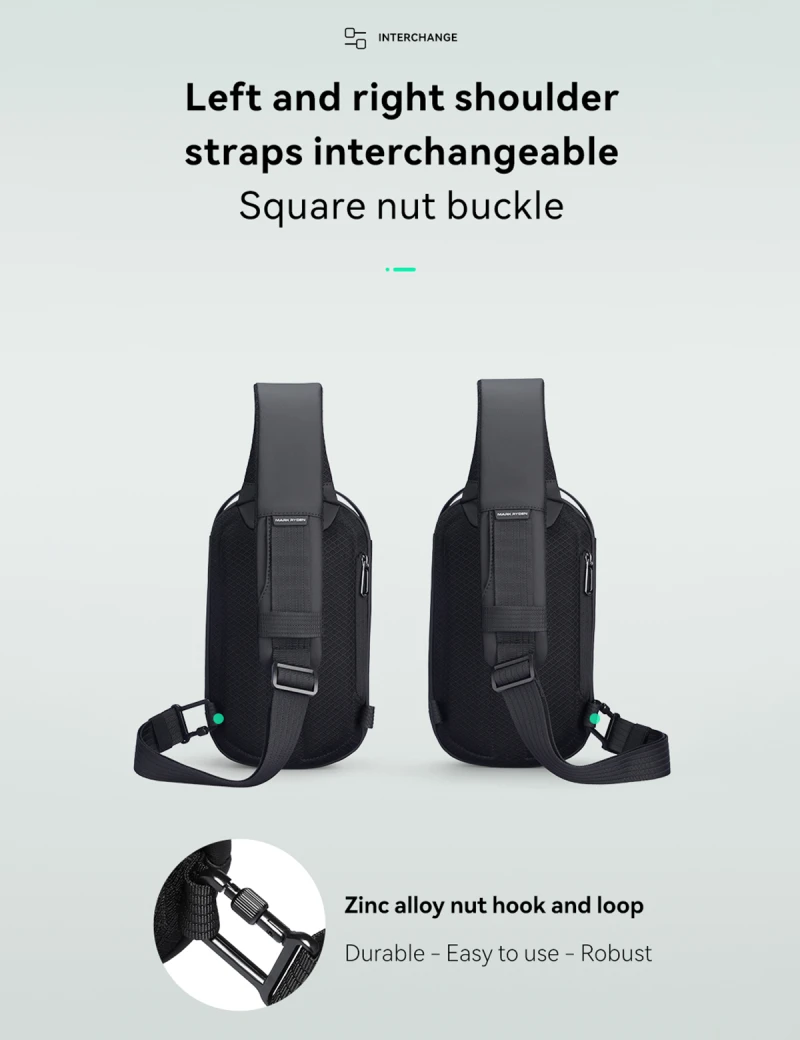 Backpack with one strap Mark Ryden Sata Black