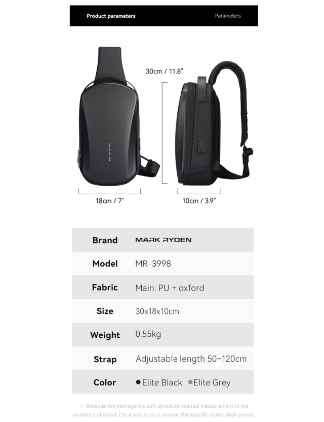 Crossbody Mark Ryden Sata Grey