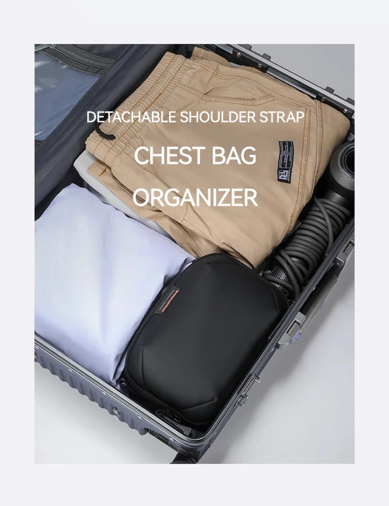 Light Line Toiletry Bag Mark Ryden Uno MR403 Black