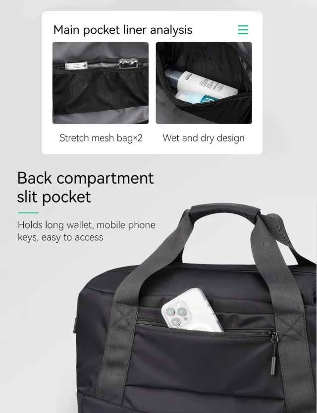 Mark Ryden Aeron MR-5045 — back slit pocket with phone