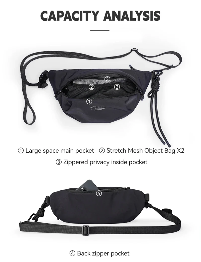 Light Line Single shoulder bag Mark Ryden Glide Dark-blue