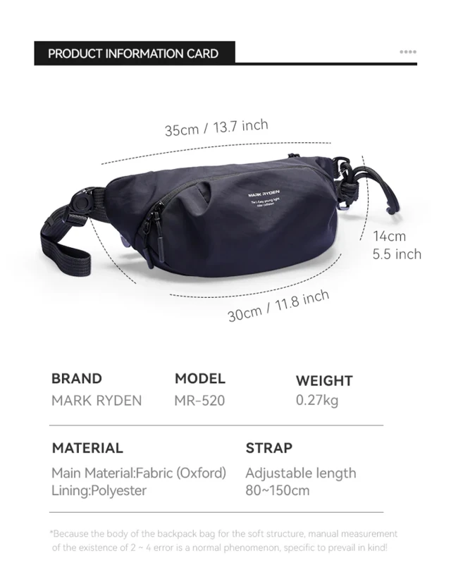 Crossbody Mark Ryden Glide Dark Blue