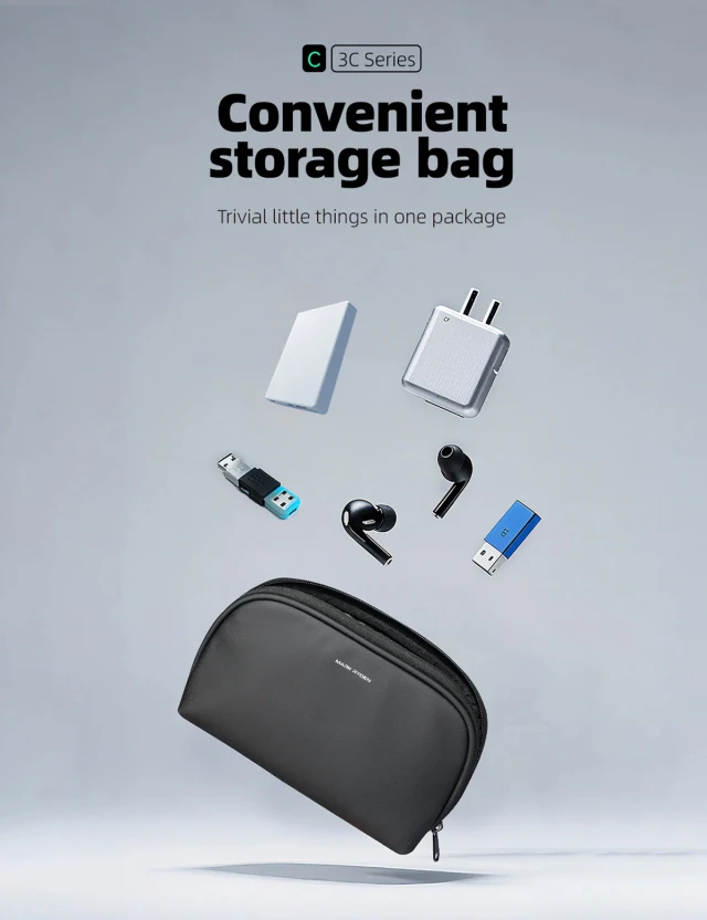 Mark Ryden Node MR63 — tech organiser lifestyle flat lay