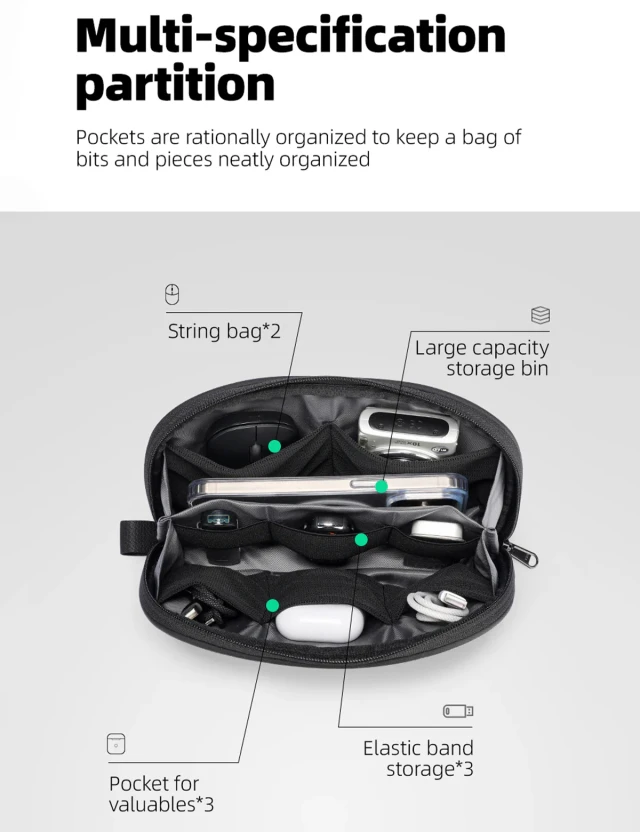 Mark Ryden Node MR63 Elektronik-Organizer schwarz — Vorderansicht