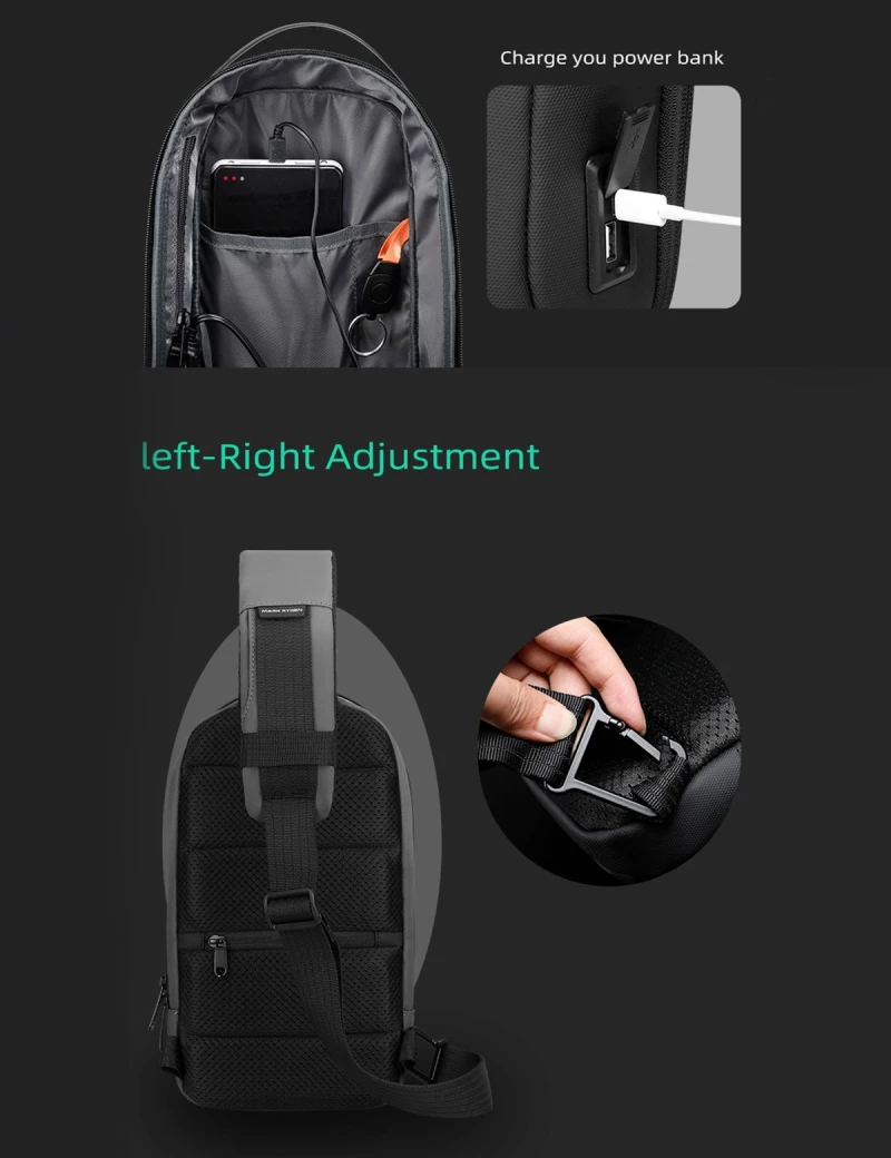 Backpack with one strap Mark Ryden Lexus Black