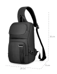 Backpack with one strap Mark Ryden Xero Black