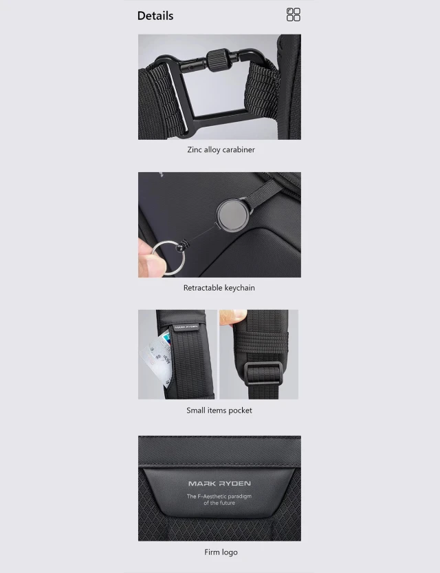 Crossbody Mark Ryden Mini Polycom Black