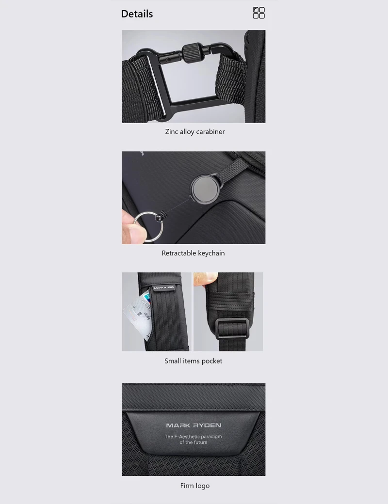 Single Shoulder Bag Mark Ryden Mini Polycom Gray