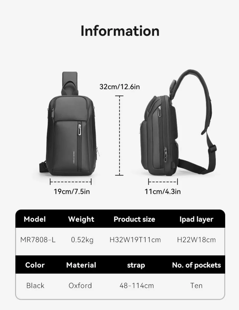 Backpack with one strap Mark Ryden Brad Black