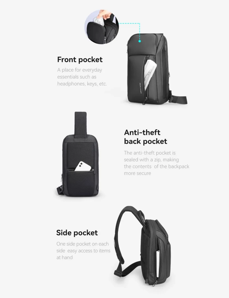 Backpack with one strap Mark Ryden Brad Black