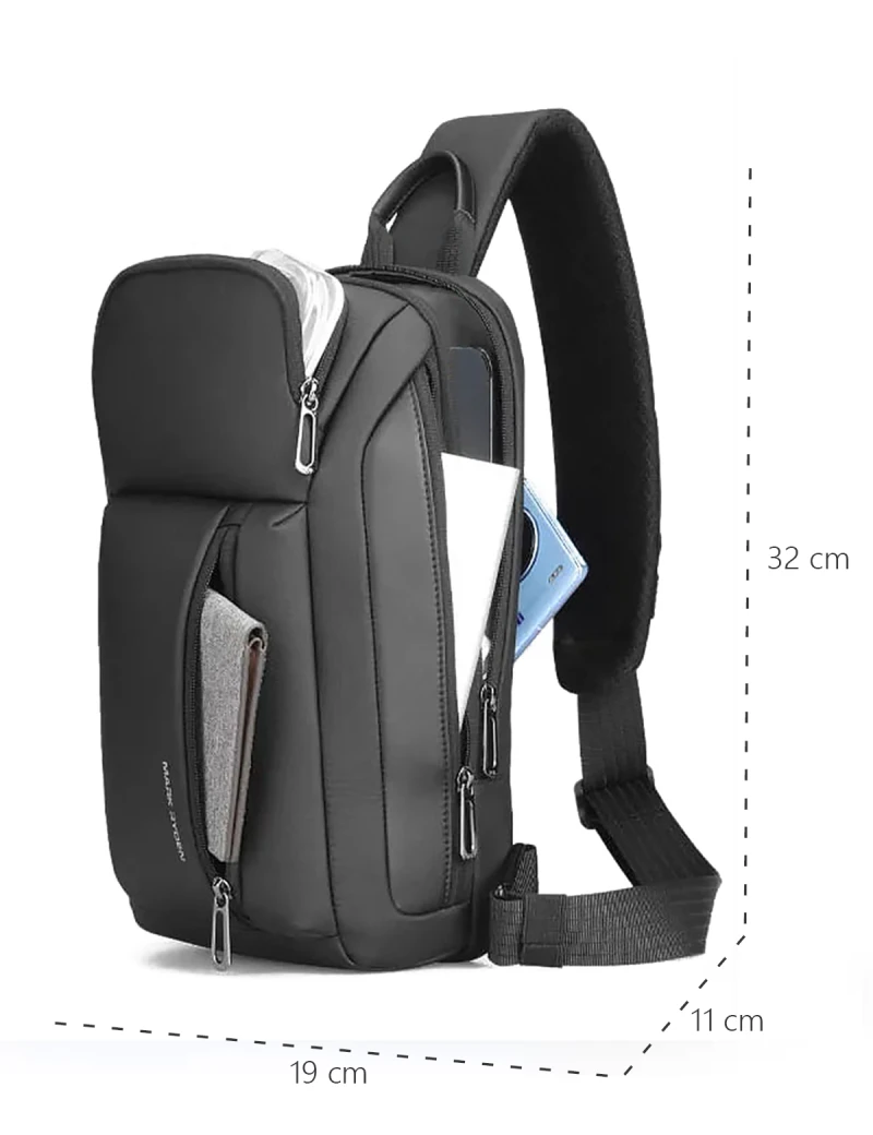 Backpack with one strap Mark Ryden Brad Black