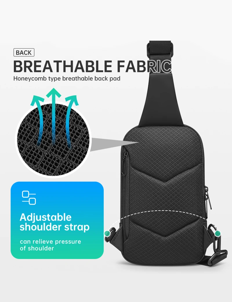 Backpack with one strap Mark Ryden Corsair Black