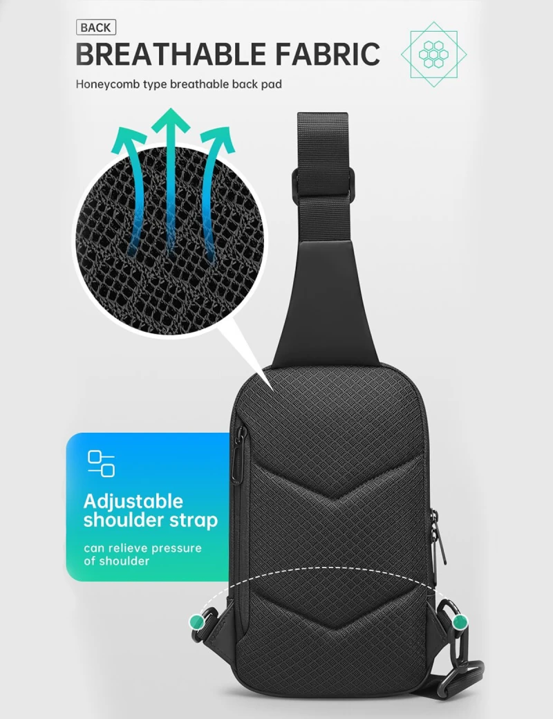 Backpack with one strap Mark Ryden Corsair Black