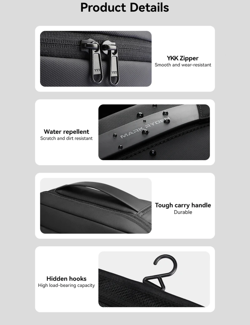 Travel Toiletry Bag Kubo MR86 Black