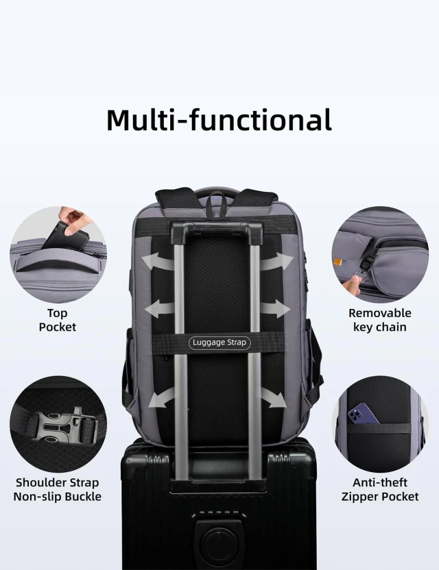 Backpack Mark Ryden Tetris Grey