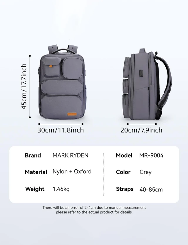 Backpack Mark Ryden Tetris Grey