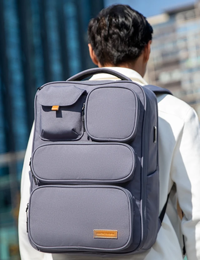 Backpack Mark Ryden Tetris Grey