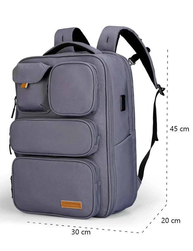 Backpack Mark Ryden Tetris Grey