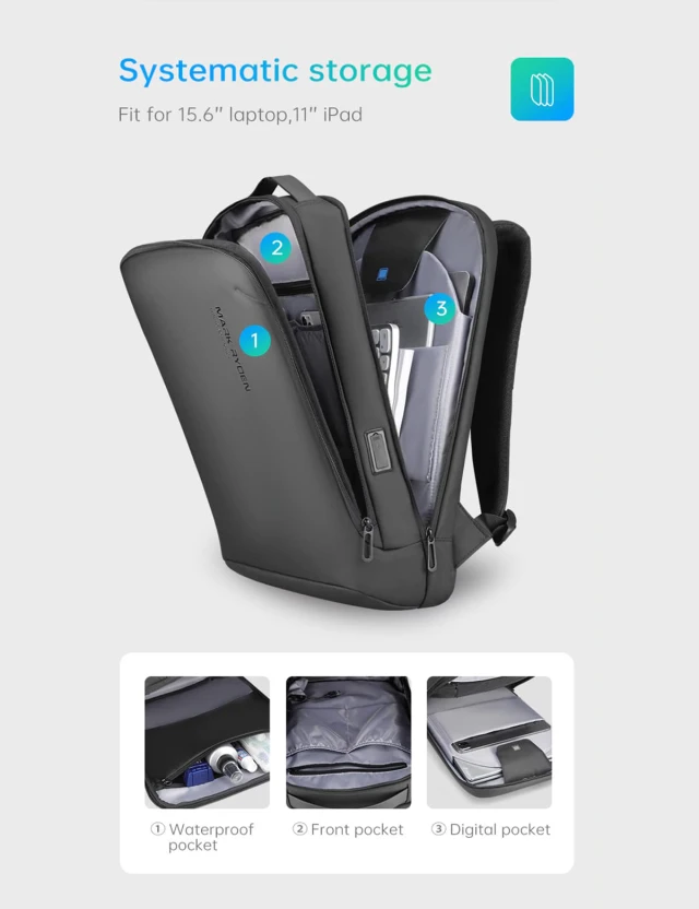 Backpack Mark Ryden Biz 15,6"-16" Black