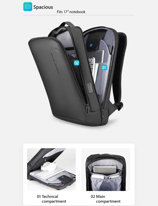 Backpack Mark Ryden Biz 17,3" Black