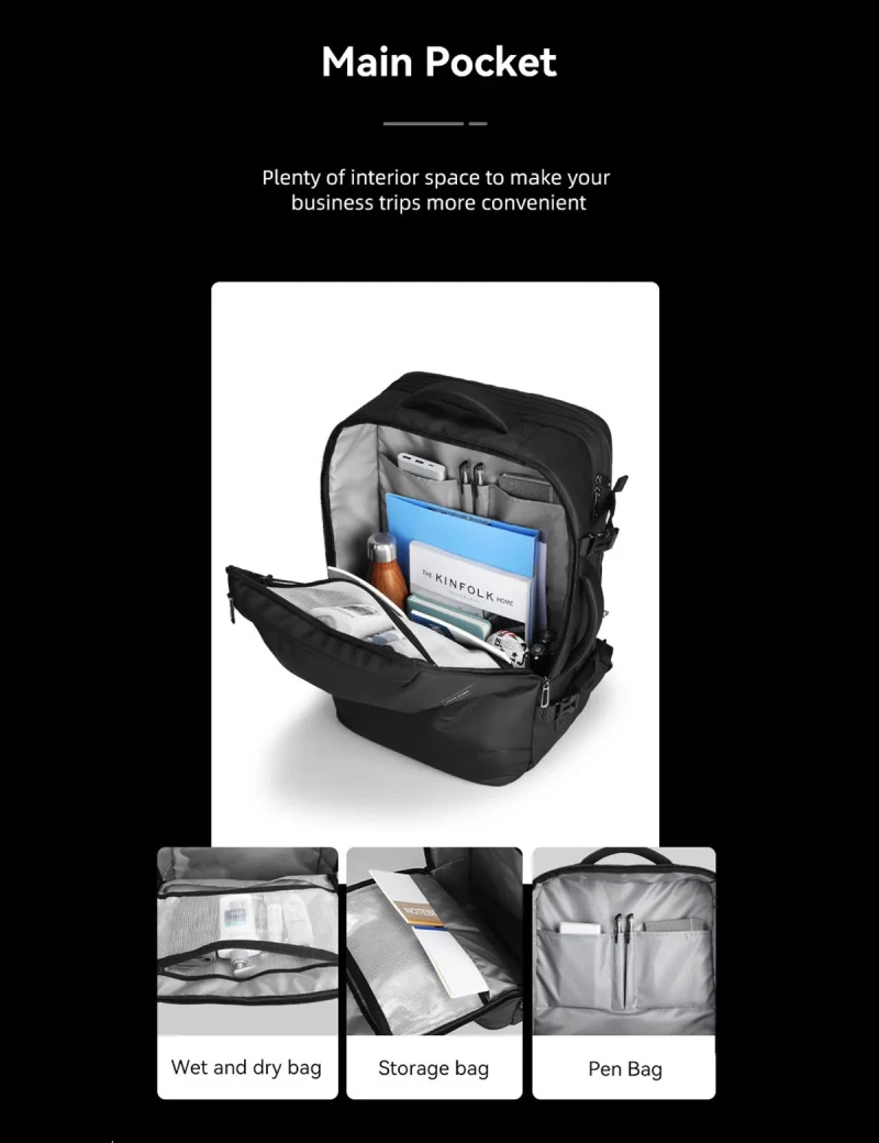 Business Travel Backpack Mark Ryden Expanse Black