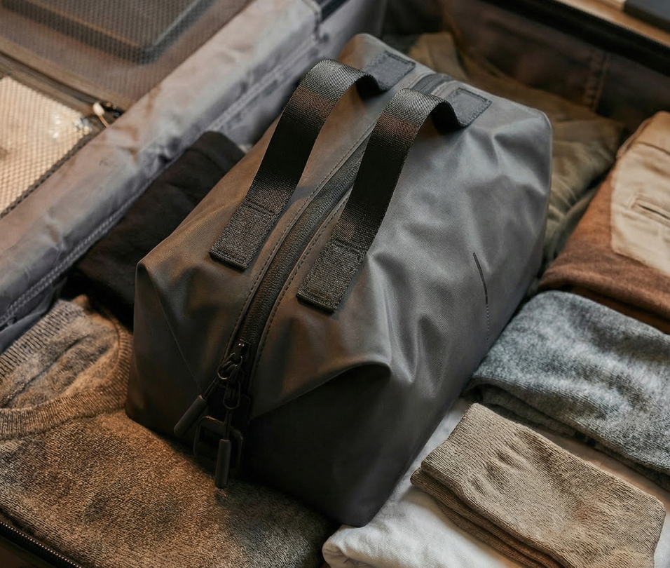 Cabin bag inside luggage