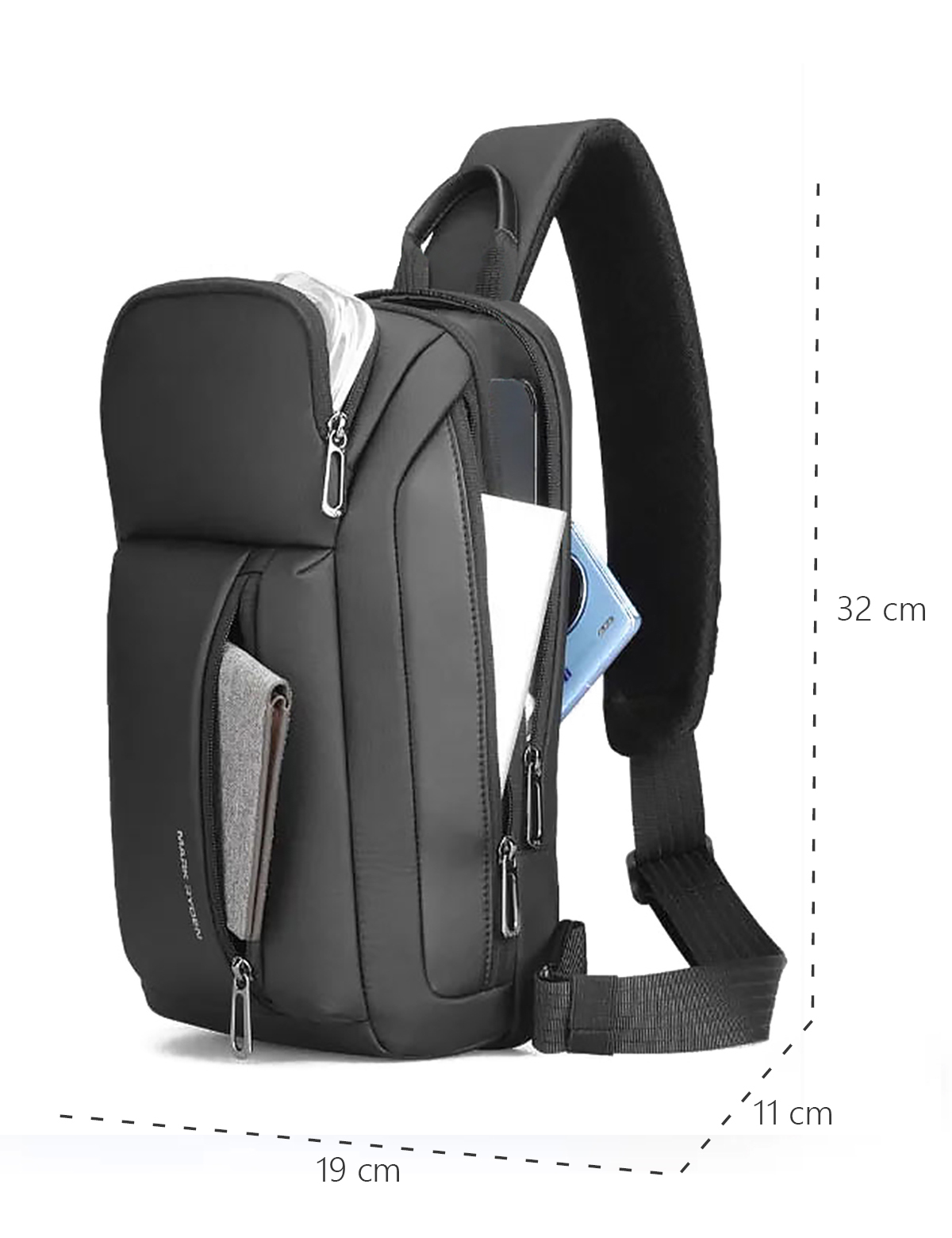 Backpack with one strap Mark Ryden Brad Black size